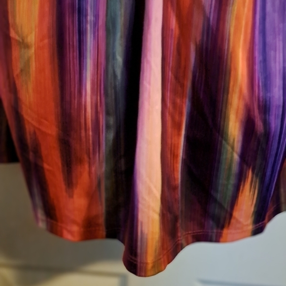 No brand bright colors blouse size 1X - Picture 5 of 6